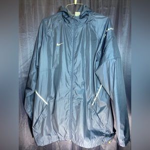 Nike Storm-Fit Hooded Jacket Running Red Jacket Athlete 378247-419 SZ XLT BLUE